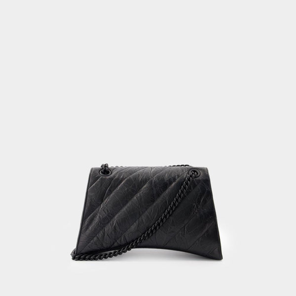 Balenciaga Bags- BALENCIAGA Crush Chain Mini Shoulder Handbag Luxury Designer Leather Handbag