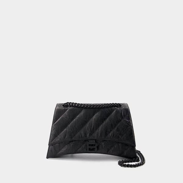 Balenciaga Bags- BALENCIAGA Crush Chain Mini Shoulder Handbag Luxury Designer Leather Handbag