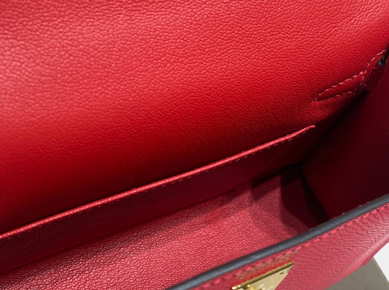Sophisticated bag shown from front angle