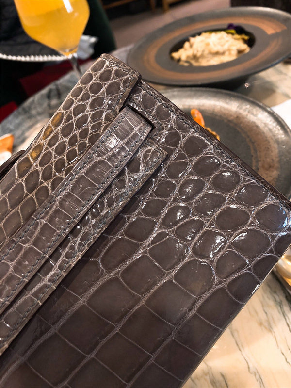 Poised bag shown from front angle
