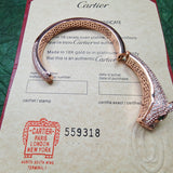 Close-up detail view of Cartier unisex jewelry piece