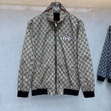 Back view of Gucci luxury clothing with logo-detail design