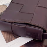 Bold Faux Leather Handbag - Signature Hardware Accents | Women's Statement Accessory #1610 - interior view (image 6) of designer-inspired handbag