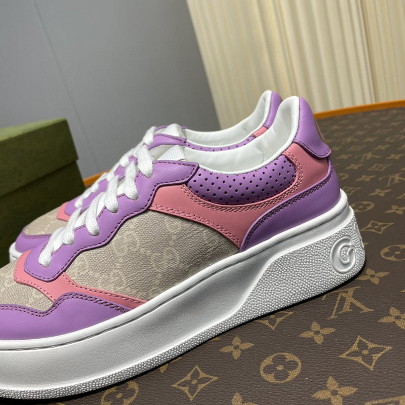 Gucci tonal black luxury sneakers view 5 bold athletic profile