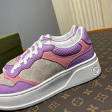 Gucci tonal black luxury sneakers view 5 bold athletic profile