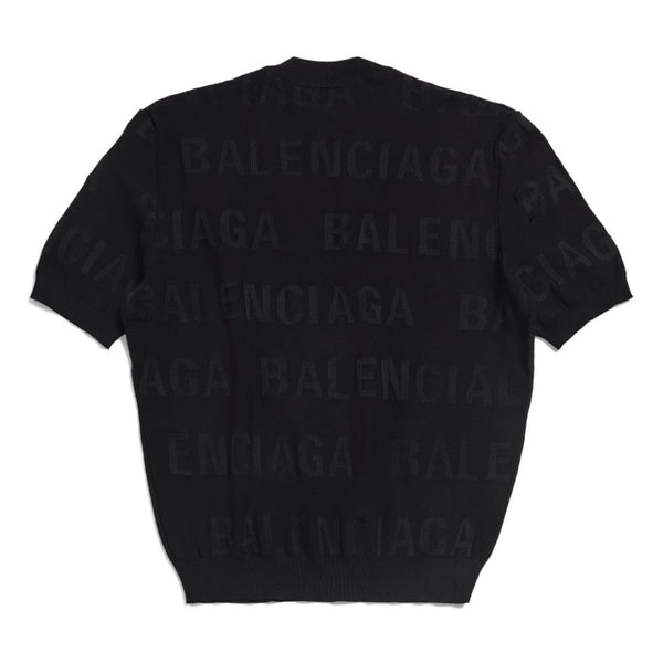 Balenciaga Tops? BALENCIAGA Allover Logo Top for Women - SS24 Premium Designer Casual Top