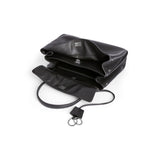 Close-up of Balenciaga handbags hardware and fine stitching