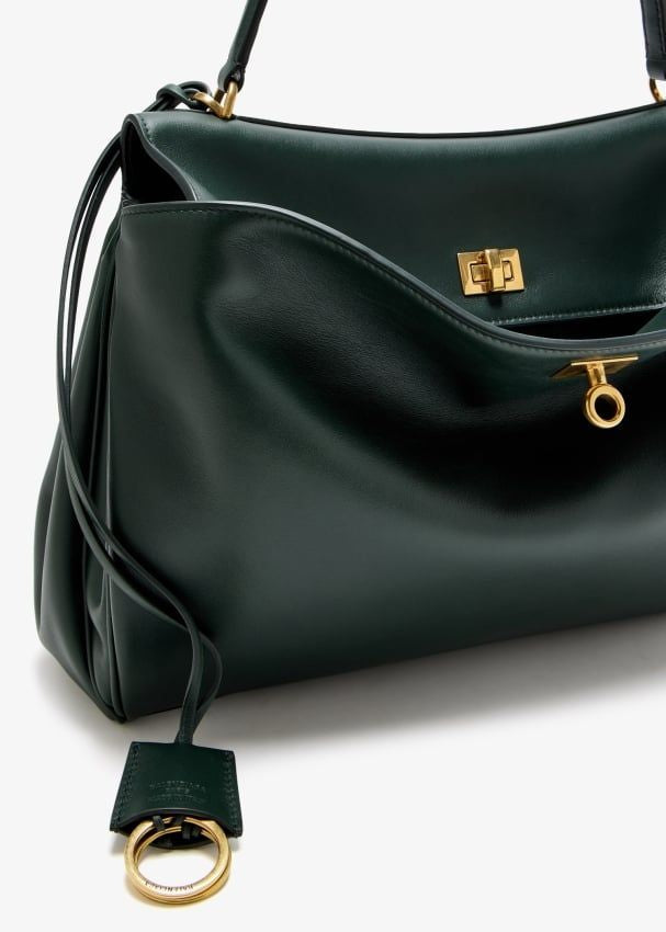 Balenciaga Bags? BALENCIAGA Rodeo Top Handle Handbag - Medium Size Luxury Designer Leather Handbag