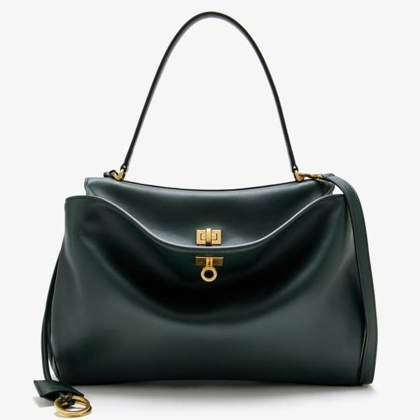 Balenciaga Bags? BALENCIAGA Rodeo Top Handle Handbag - Medium Size Luxury Designer Leather Handbag