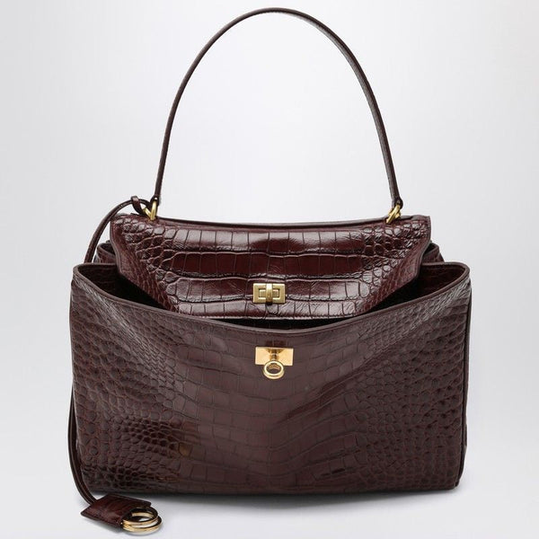 Balenciaga Bags- BALENCIAGA Medium Cocco-Print Calfskin Handbag Elegant Everyday Designer Handbag