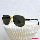 Close-up detail view of Louis Vuitton unisex sunglasses