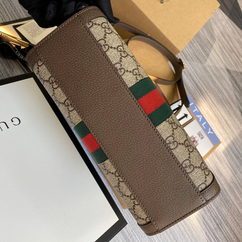 Top view of signature refined women's handbag – women's everyday handbag