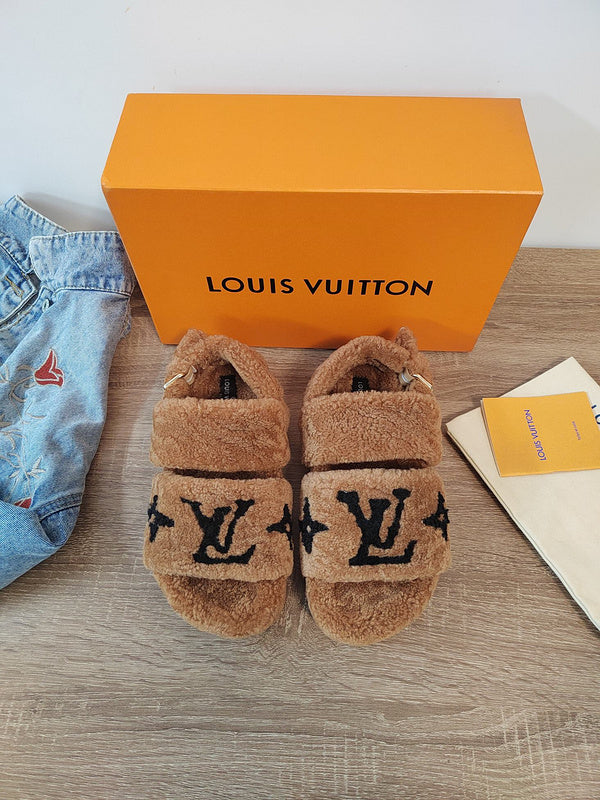 Louis Vuitton Nude Loafer Flats - Studio Shot