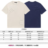 Close-up detail shot of Louis Vuitton cotton t-shirt with monogram-inspired silhouette