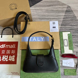 Front view of sleek classic women's handbag – women's designer-style accessory