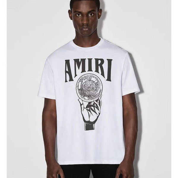 Amiri luxury t-shirt detail shot