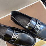 Burberry Black Block Heel Pumps - Detail Shot of Craftsmanship