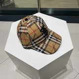Angled view of Burberry unisex cap