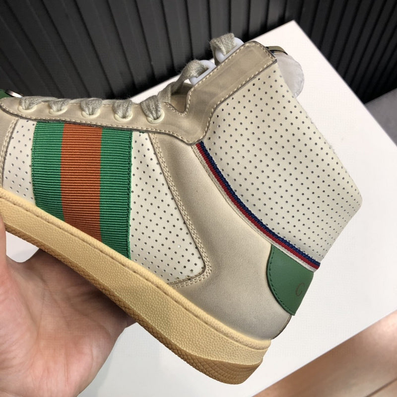 Gucci all-black luxury sneakers view 8 heritage-inspired look