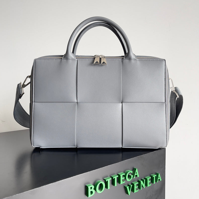 Statement Faux Leather Handbag - Modern Structured Build | Women's Fashion Handbag #1583 - side angle view (image 2) of designer-inspired handbag