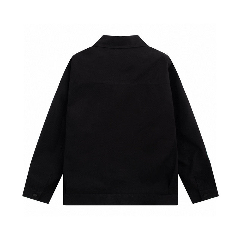 Side profile of Louis Vuitton luxury clothing with monogram-inspired silhouette