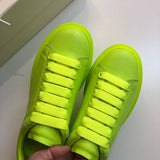 Alexander McQueen two-tone luxury sneakers view 6 signature lace-up style