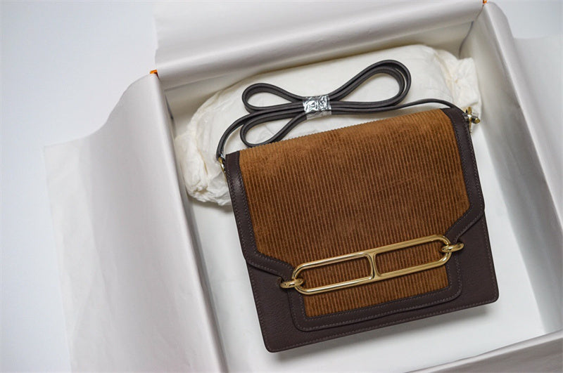 Polished bag shown from front angle