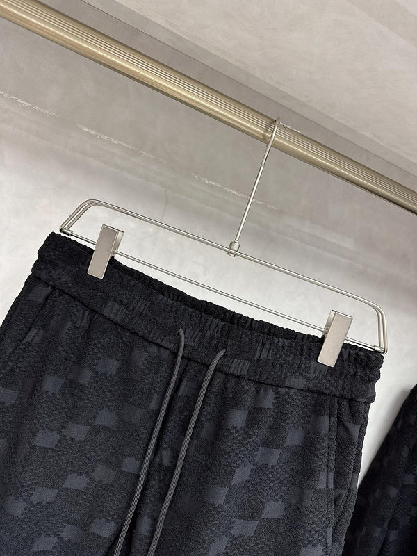 Back view of Louis Vuitton luxury clothing with everyday silhouette