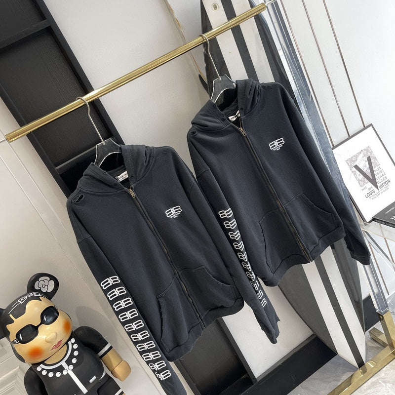 Close-up of Balenciaga designer clothing craftsmanship