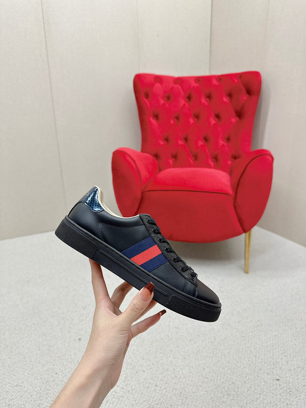 Gucci all-black luxury sneakers view 9 low-top design