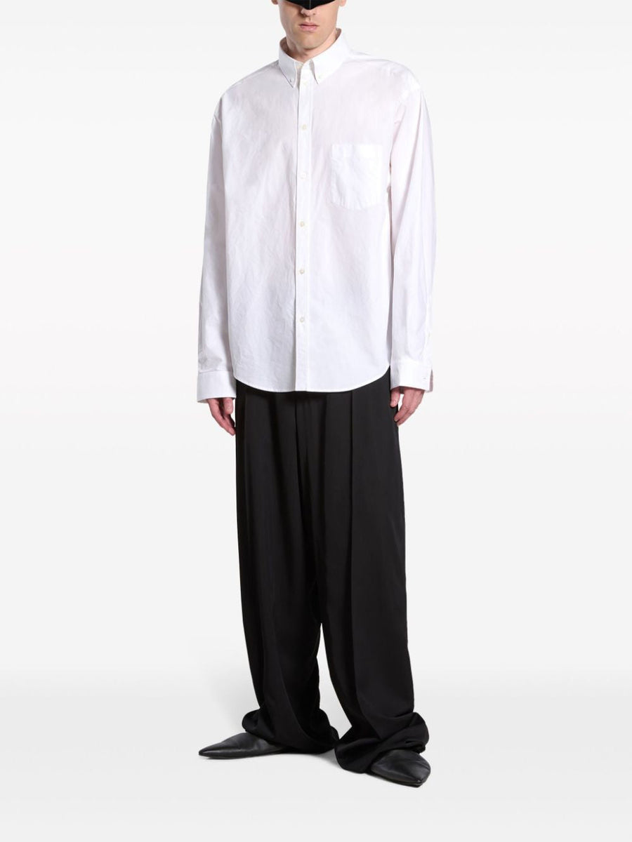 Balenciaga premium shirts detail and craftsmanship close-up