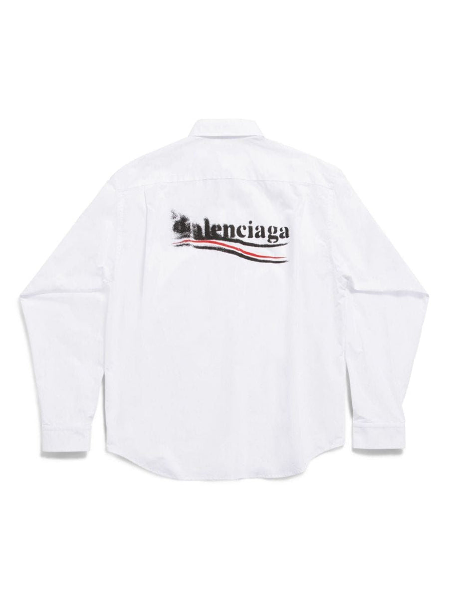 Balenciaga Tops- BALENCIAGA Long Sleeve Oversized Fit Shirt Elegant Everyday Designer Top