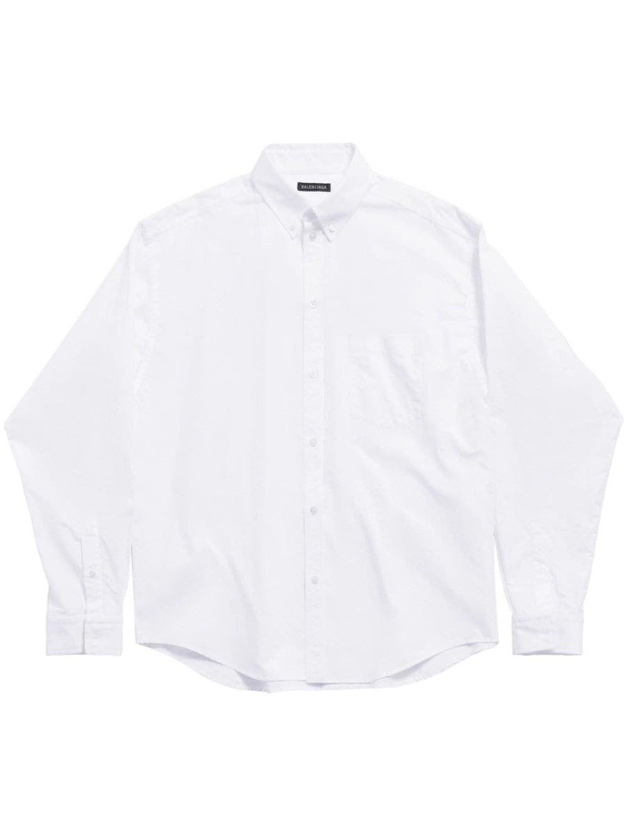 Balenciaga Tops- BALENCIAGA Long Sleeve Oversized Fit Shirt Elegant Everyday Designer Top