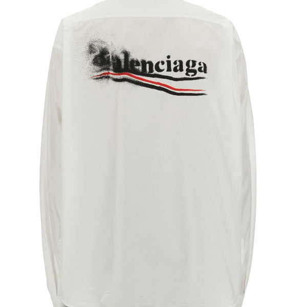 Balenciaga Tops- BALENCIAGA Large Fit Cotton Shirt for Men Elegant Everyday Designer Top