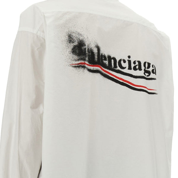 Balenciaga Tops? BALENCIAGA Large Fit Cotton Shirt for Men Elegant Everyday Designer Top