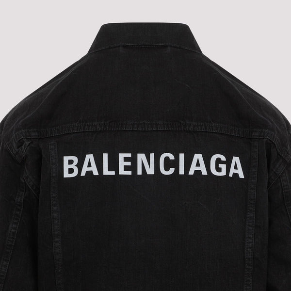 Balenciaga Jackets- BALENCIAGA Faded Mini Denim Jacket Stylish Everyday Designer Outerwear