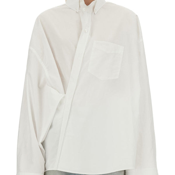 Balenciaga Tops? BALENCIAGA Wrap Shirt, Size S Premium Designer Casual Top