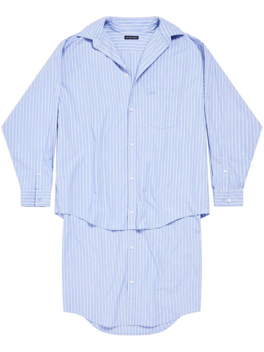Balenciaga Jackets? BALENCIAGA Classic Layered Shirtdress for Women Luxury Designer Outerwear Jacket