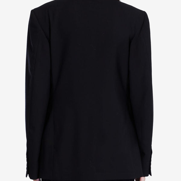 Balenciaga Jackets? BALENCIAGA Wool Jacket with Peaked Lapels for Women - Regular Fit Premium Casual Designer Jacket