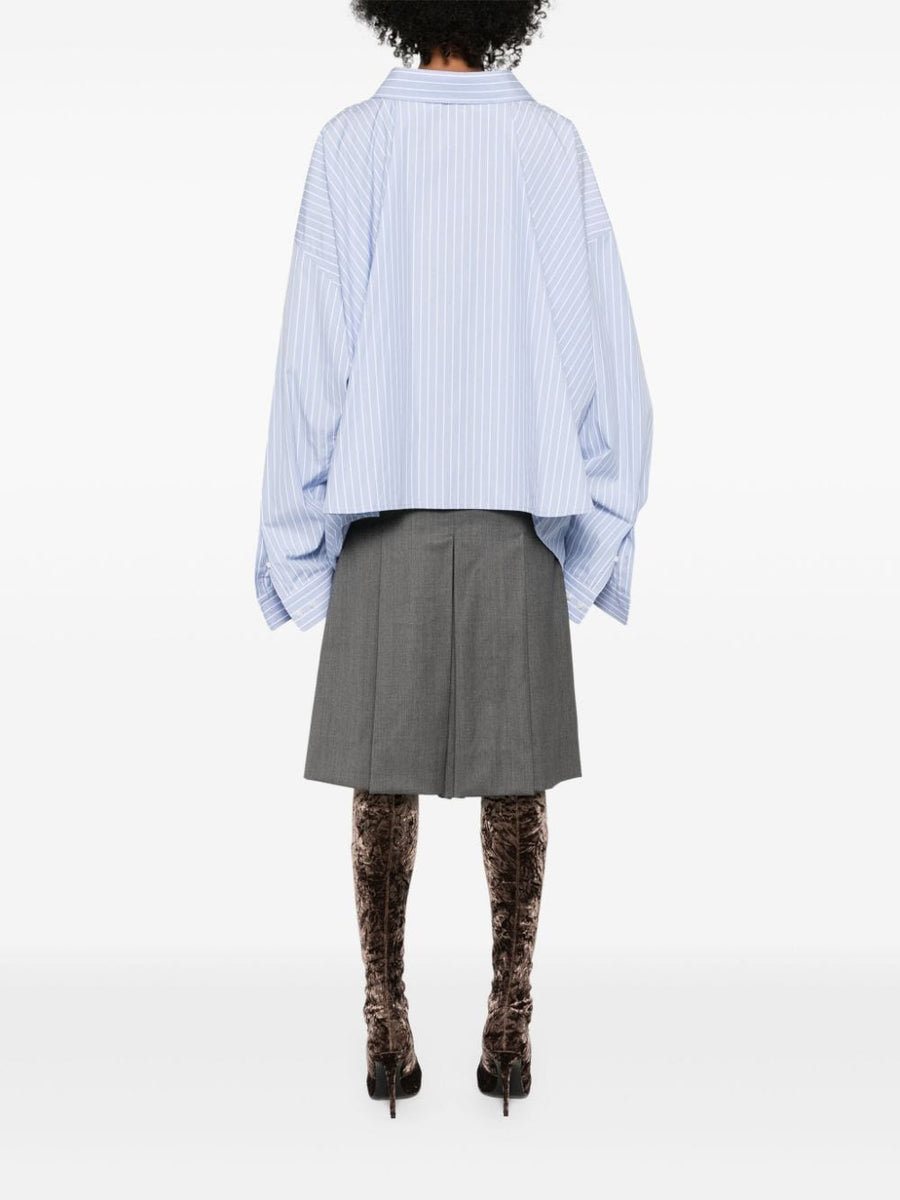 Balenciaga Tops? BALENCIAGA Striped Cotton Shirt for Women Elegant Everyday Designer Top