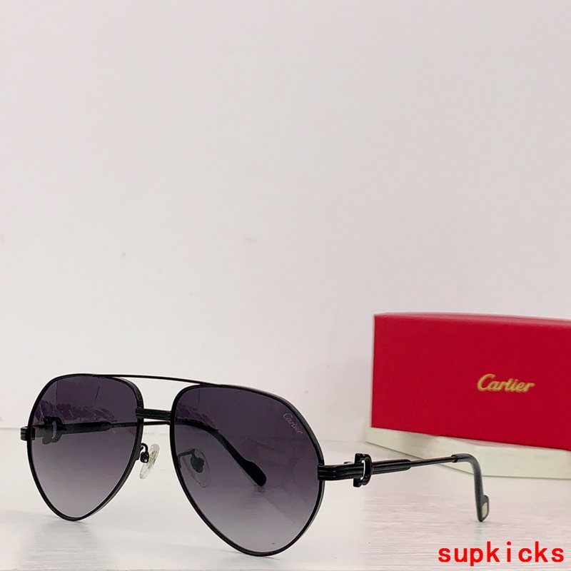 Angled view of Cartier unisex sunglasses