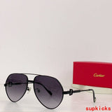 Angled view of Cartier unisex sunglasses