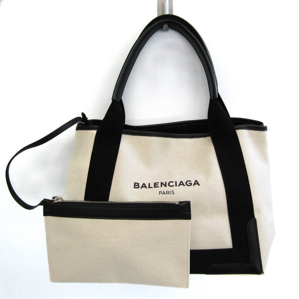 Balenciaga Navy Cabas Handbag | Luxury Canvas Tote Bag