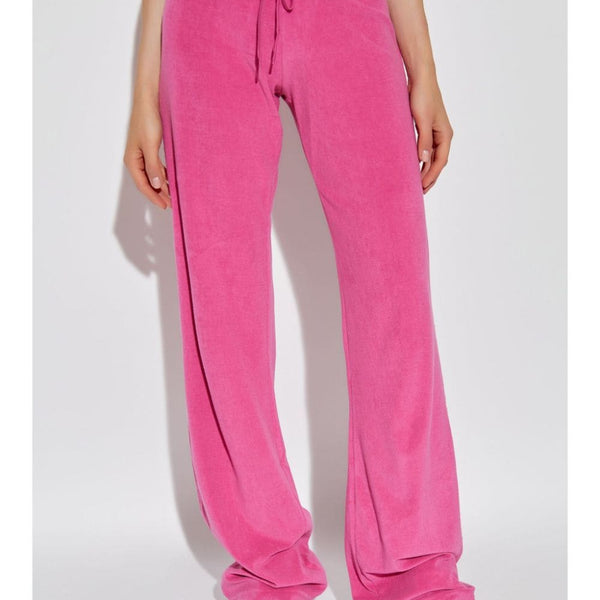 Balenciaga Pants? BALENCIAGA Velvet Trousers for Women - SS25 Tailored Everyday Designer Pants