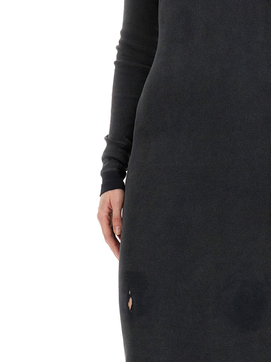 Close-up of Balenciaga dresses hardware and fine stitching