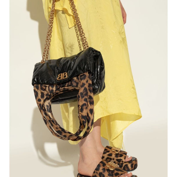 Balenciaga Bags? BALENCIAGA Large Cheetah Print Tote Handbag Premium Designer Shoulder Bag