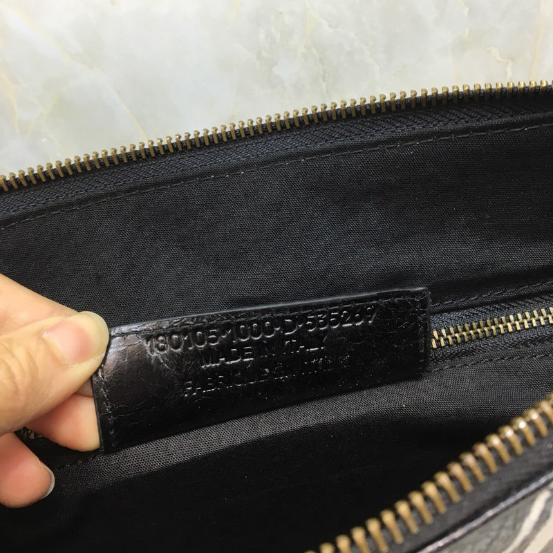 Elegant Vegan Leather Handbag - Smooth Faux-Leather Exterior | Women's Statement Accessory #196 - side angle view (image 2) of designer-inspired handbag