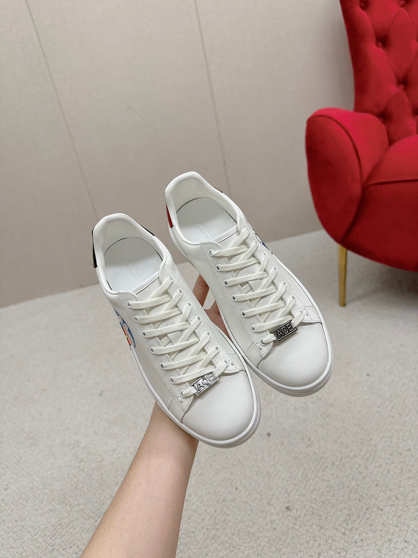 Gucci two-tone luxury sneakers view 6 minimalist modern build