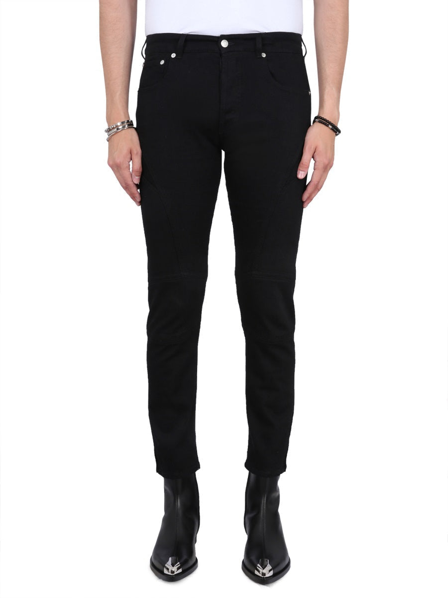 Alexander McQueen Jeans? Alexander Mcqueen Men Biker Jeans Classic Everyday Designer Jeans