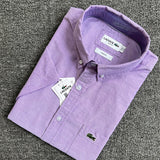 Full styled look of Lacoste luxury clothing with logo-detail design